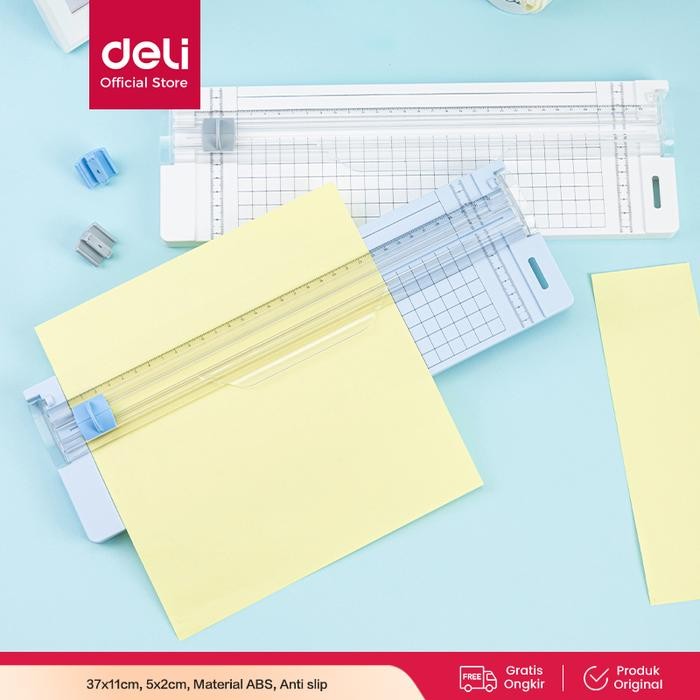 

AT Deli Small Paper Trimmer Portable/ Pemotong Kertas Kecil A4 A5 Trimmer Photo Cutter Mat 14251
