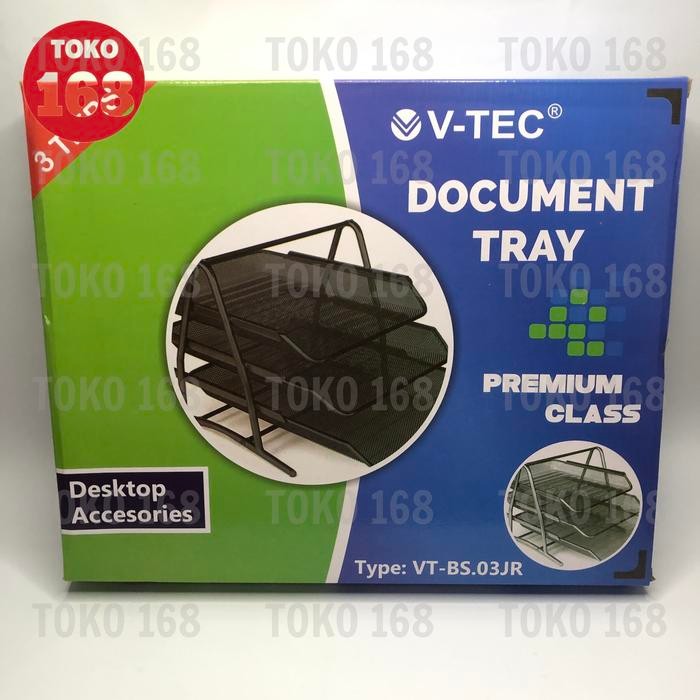

V-Tec Bak Surat/Kertas Jaring/Document Tray Susun 2/3 (Pcs)