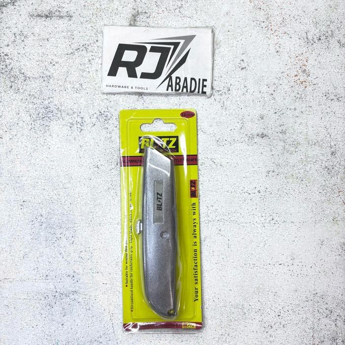 

AT Pisau Karpet Cutter Serbaguna Aluminium Carpet Utility Knife BLITZ