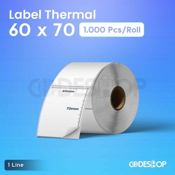 

AT Codeshop Label Thermal 60 x 70 mm isi 1000 Stiker Printer Barcode