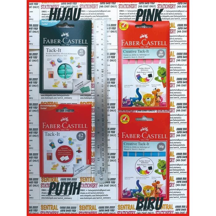 

AT TACK IT import fixing patafix sticky stuf rubber mastic warna rainbow