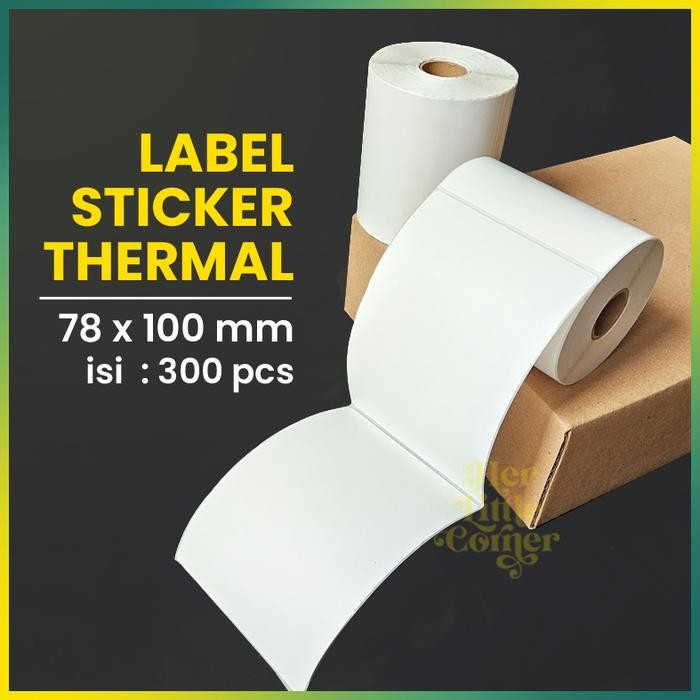 

AT LABEL STICKER THERMAL 78 x 100 MM ISI 300 pcs (ROLL)