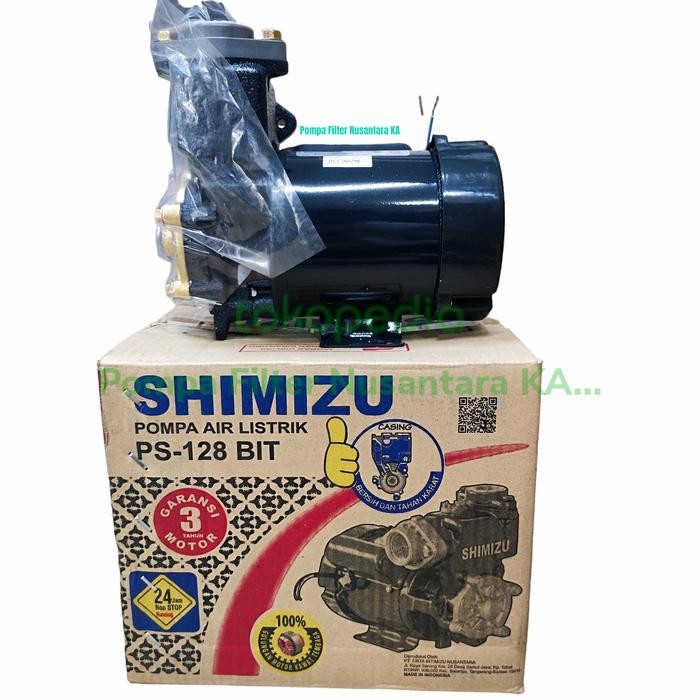 Shimizu PS 128 Bit Mesin Pompa Air Sumur Gali Bor Pendorong 125 watt