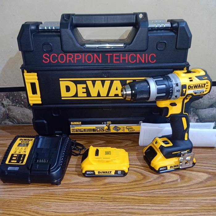 MESIN BOR CORDLESS DEWALT DCD796D2 20V BRUSHLESS HAMMER DRILL DCD796