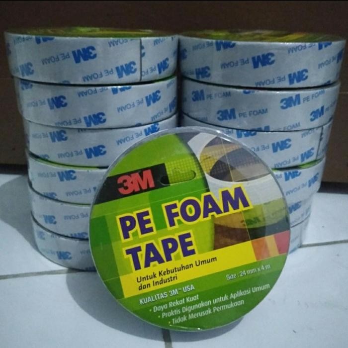 

AT Isolasi Doubel Tape 3M PE Foam 24mm Panjang 4 meter 1600TG Original