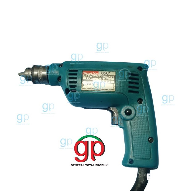 MESIN BOR TANGAN 6.5MM 6501 MAKITA ELECTRIC DRILL