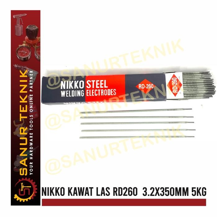 NIKKO STEEL Kawat Las RD 260 RD260 3.2mm 3.2 mm (5 KG)