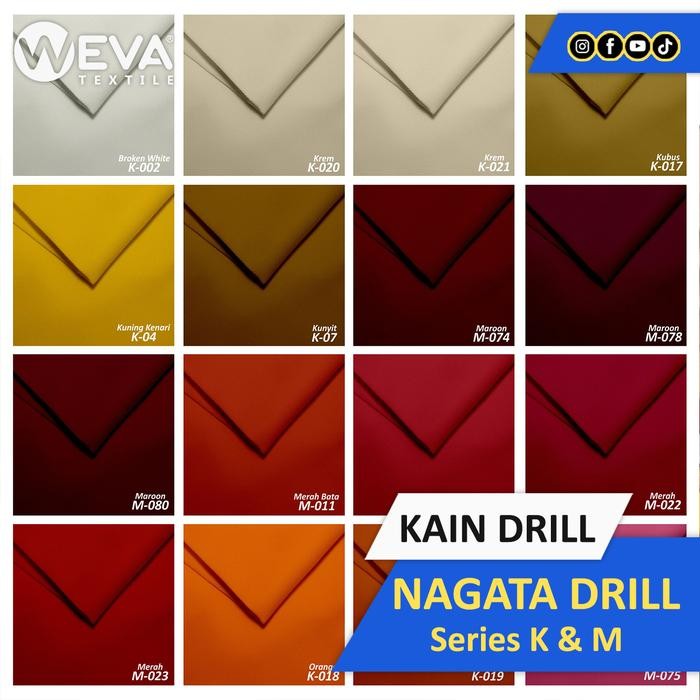 

AT Bahan Kain Nagata Drill - Kain Kemeja Drill Murah - Series K & M