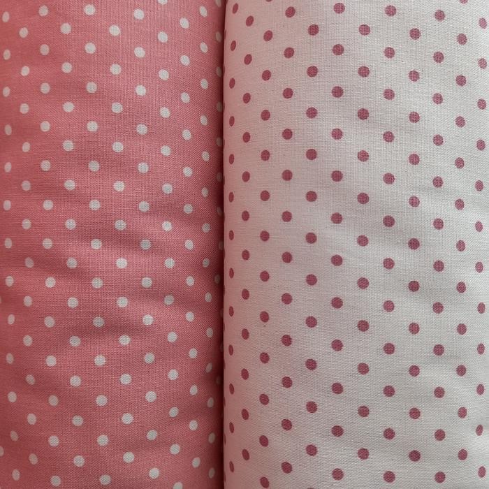 

AT kain katun linen motif polkadot