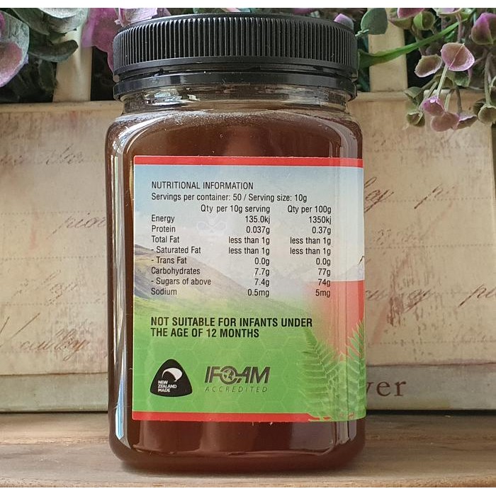 

Tranzalpine Organic Ancient Bush Honey, 500G Madu Organik New Zealand