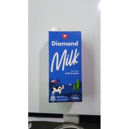 

(Expert) Susu UHT Diamond Milk 1 Liter Setengah Karton (6pcs) UHT Diamond Full Cream , Coklat ,