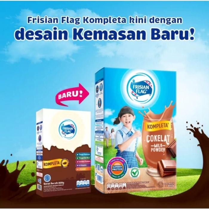 

(Expert) Frisian Flag Kompleta t Chocolate / Vanilla Susu Bubuk Bendera Rasa Coklat / Vanilla 800 gr