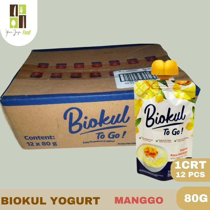 

(Expert) Biokul To Go ! Minuman Yogurt Rasa Mangga / Leci / Strawberry 80g 1 CRT / 12 PCS