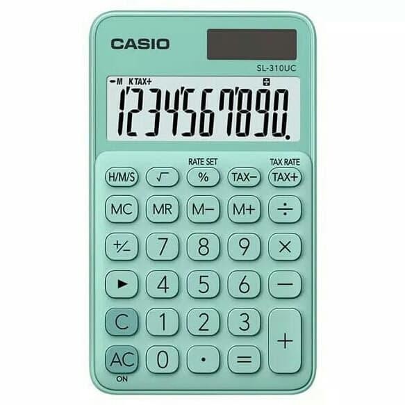 

Casio Kalkulator Colorful Calculator SL 310 UC Green
