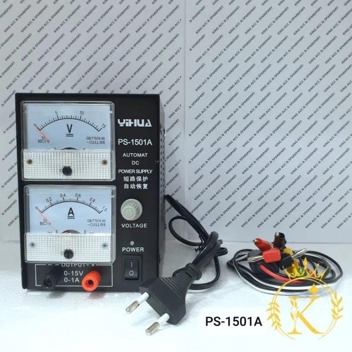 POWER SUPPLY YIHUA HP PS-1501A 15V 1A DC