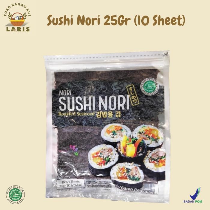 

(Expert) Sushi Nori 25Gr (10 Lembar) Rumput Laut
