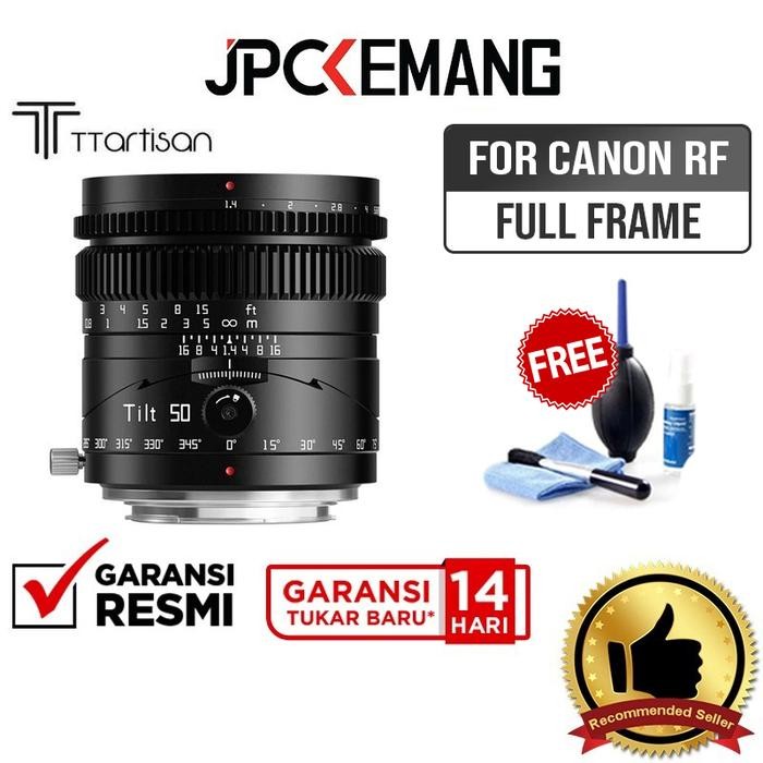 TTArtisan Tilt 50mm f1.4 Canon RF TTArtisans 50 mm f/1.4 Canon Garansi Resmi