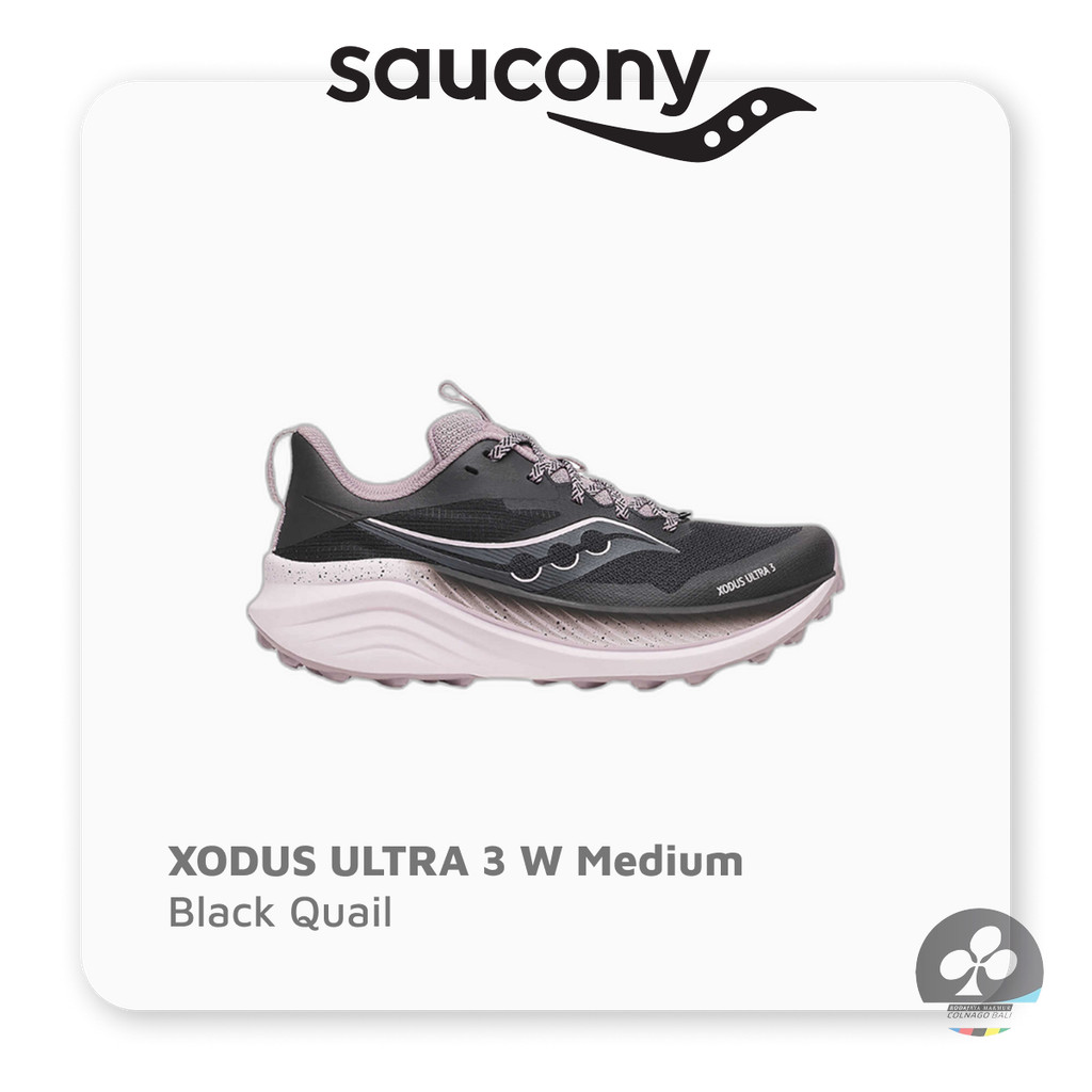Sepatu Wanita SAUCONY Xodus Ultra 3 W Medium BLACK/QUAIL - Sepatu Lari Wanita Outdoor Premium Origin