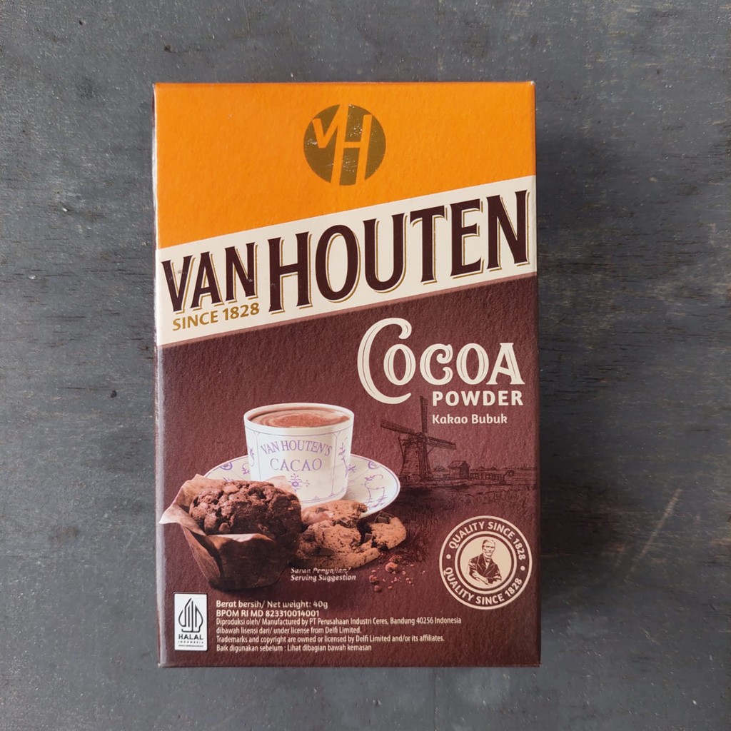 

Cocoa Powder Van Houten Since 1828 Kemasan Kotak 40 gram