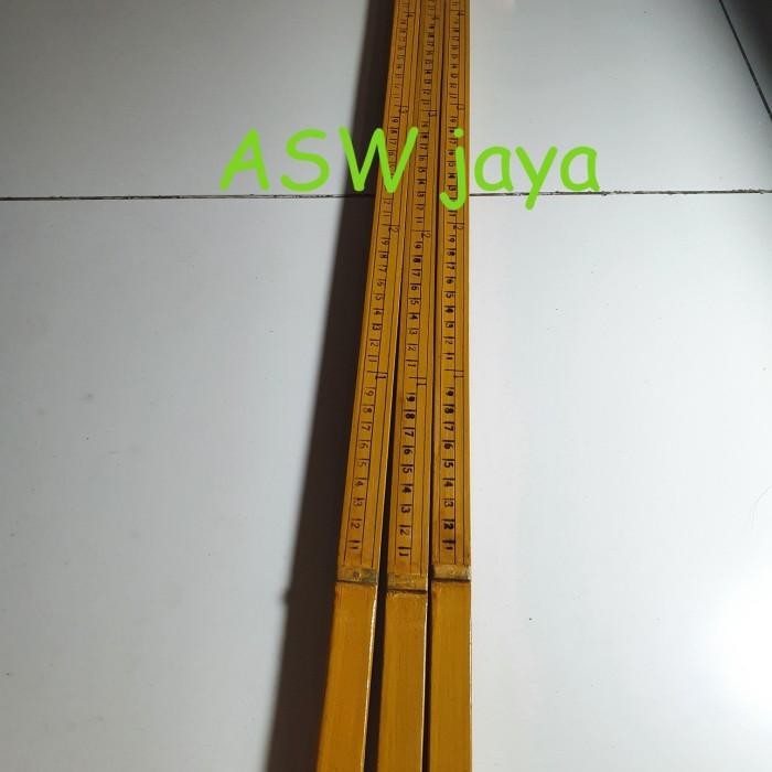 METERAN KAYU/METERAN KAIN 1 METER 8 PCS TERMURAH
