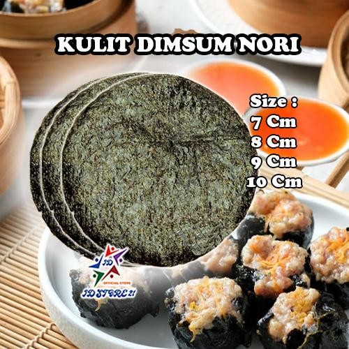 

New NORI KULIT DIMSUM RUMPUT LAUT BULAT Siomay Gyoza Pangsit tipis halal lembut anti lengket enak
