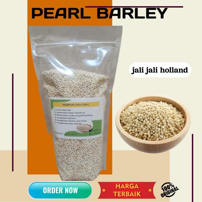 

New Pearl Barley / Biji Jali-Jali Import Product Of Holland -1Kg