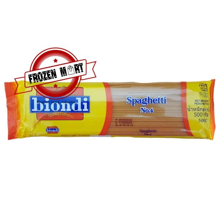 

New BIONDI Spaghetti No.04 / Pasta Instant Spageti 500Gr