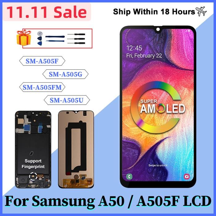 Super AMOLED For Samsung Galaxy A50 A50S LCD Display Touch Screen