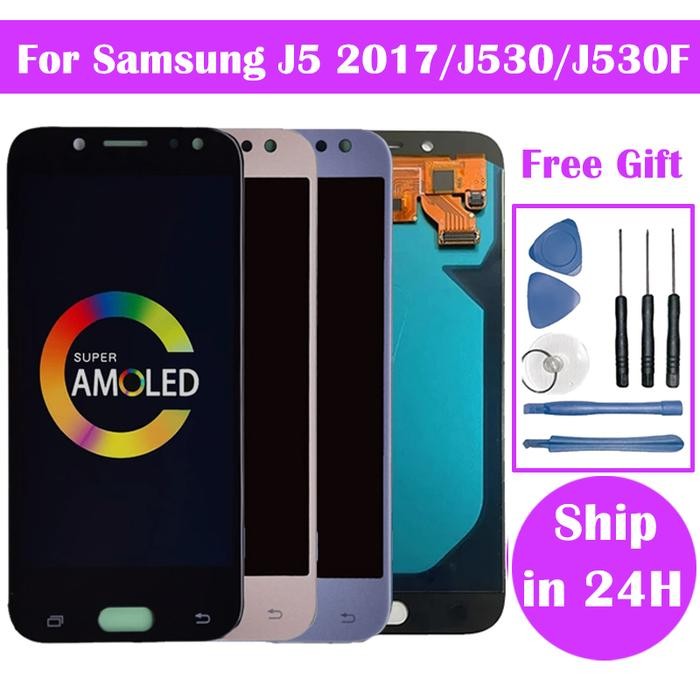 Super AMOLED For Samsung J5 2017 Display J530 J530F LCD Display W