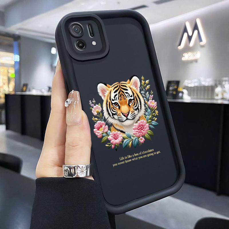 Casing Hp OPPO A16K OPPO A16E Case Casing Bunga Bunga Panda Kecil Kasing HP Cesing Silikon Softcase 