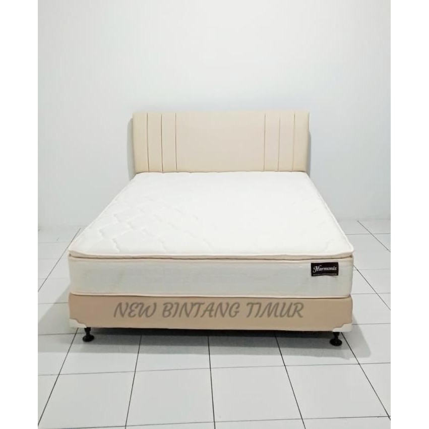 Spring Bed Romance Harmonis Pillowtop Cream 160X200 Hb Queen Full Set