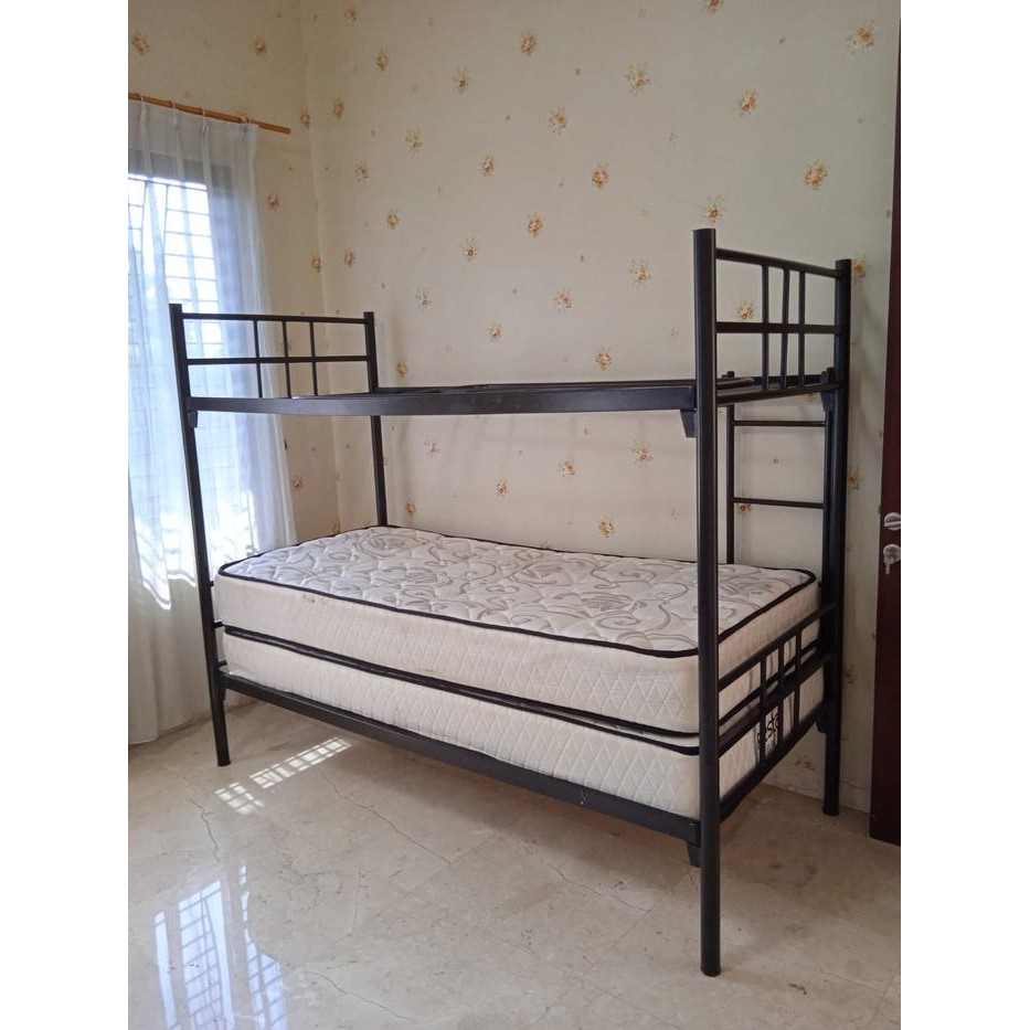 Tempat Tidur Susun 2 Bunkbed Nimalis Ranjang Susun Besi Ranjang Anak