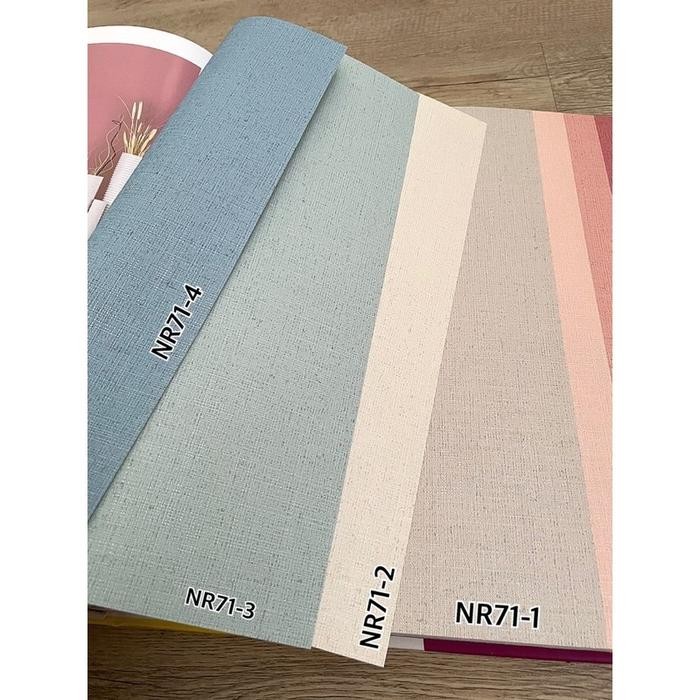 Wallpaper Dinding Polos Warna Pastel Biru Abu Pink Muda Pink Tua Tbk