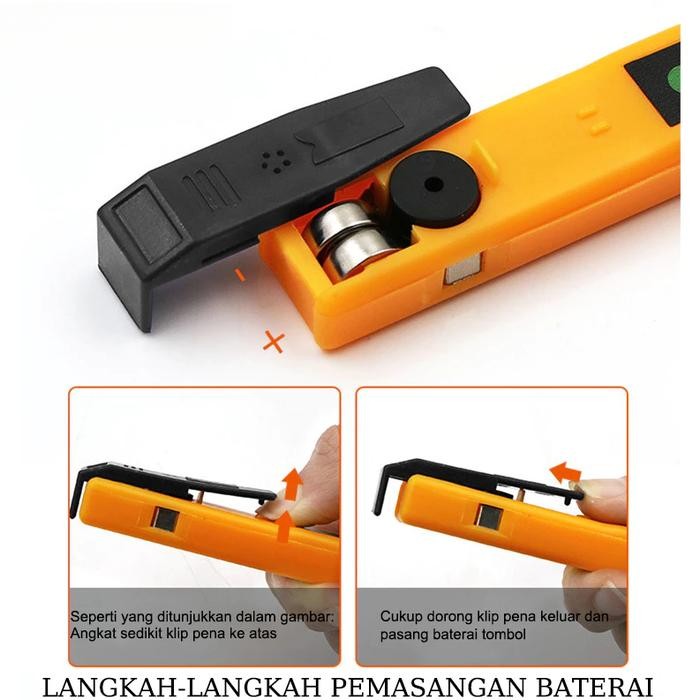 Tespen Listrik Digital Cek Kabel Putus Non Contact Ac Dc Voltage Alert Detector Tespen Kabel Putus