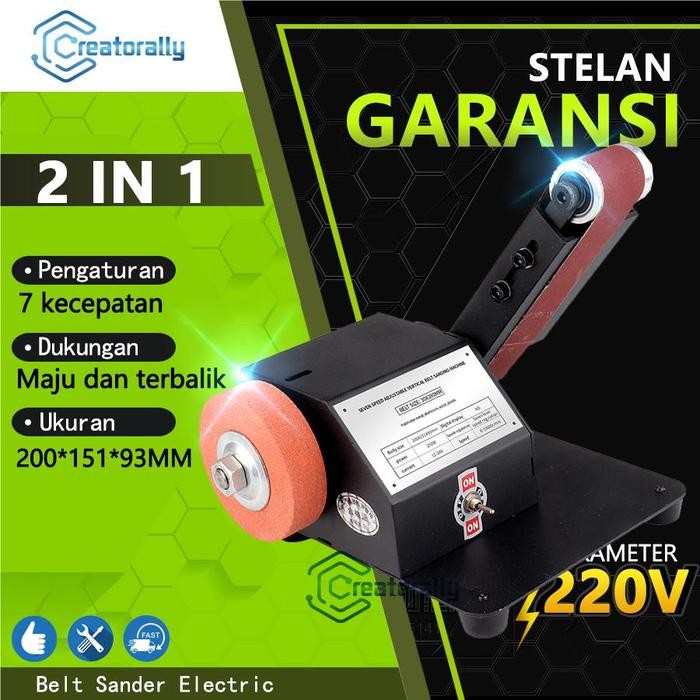 Belt Sander Mesin Amplas Duduk Diy Sander Polisher Penggiling Pengasah Pisau Aksesoris