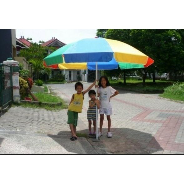 Payung JUMBO ES KEPAL MILO 180cm Meja Stand Pameran Tenda Terpal Besar