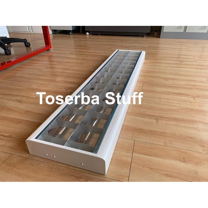 KAP LAMPU RM OUTBOW RMOB ISI 2 LAMPU 2X36 16W TL T8 LED PANJANG 120CM