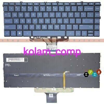 Keyboard HP 14s 14-EP 14-EP0088TU 14-EP-0001TU 14-EP0555TU TPN-I141 TPN-I142 Grey Backlite