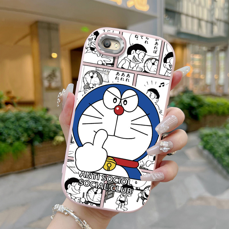 Casing Hp Untuk OPPO A59 F1s Case Kucing robot kasing Elastis softcase tekstur lembut silikon Cesing