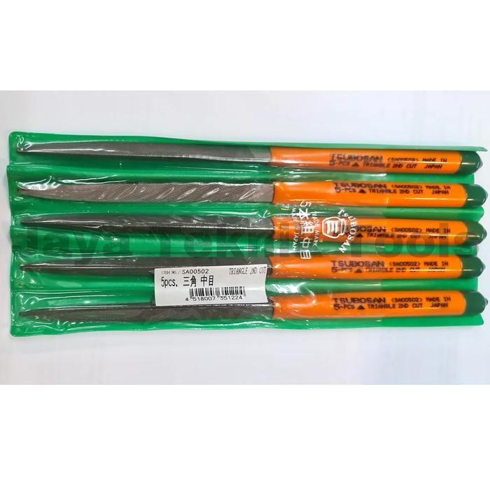 Kikir Segitiga Tsubosan Sa 00502 2Nd Cut Jepang Triangle File Besi Gratisongkir