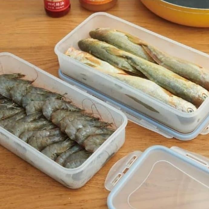 Kotak Tempat Penyimpanan Sayur Ikan Buah di Kulkas