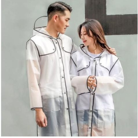 Jas Hujan Transparan Korea Untuk Wanita Dan Pria// Jas Hujan PONCHO
