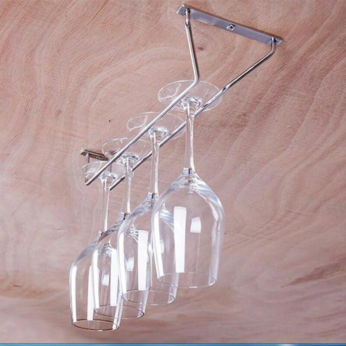 RAK GELAS GANTUNG 1 JALUR STAINLEIS STEEL Cafe , Minibar , Reastauran