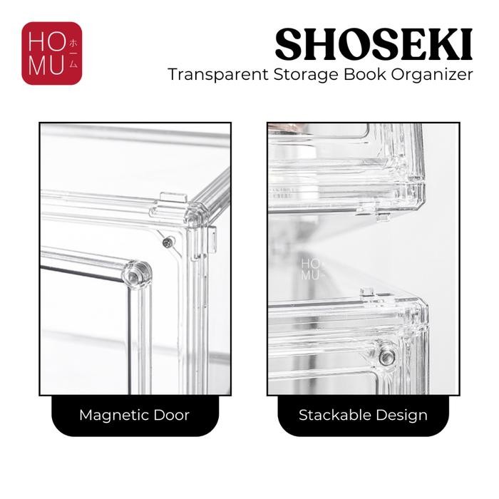 

Kotak Penyimpanan Buku Transparan Homu Shouseki Untuk Koleksi Buku, Novel, Komik, Majalah - Desk