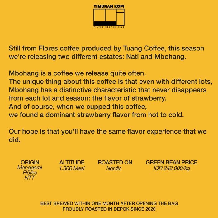 

Flores Mbohang Limited Lot. 2986 (Biji Kopi) #Gratisongkir #Sale #Discount