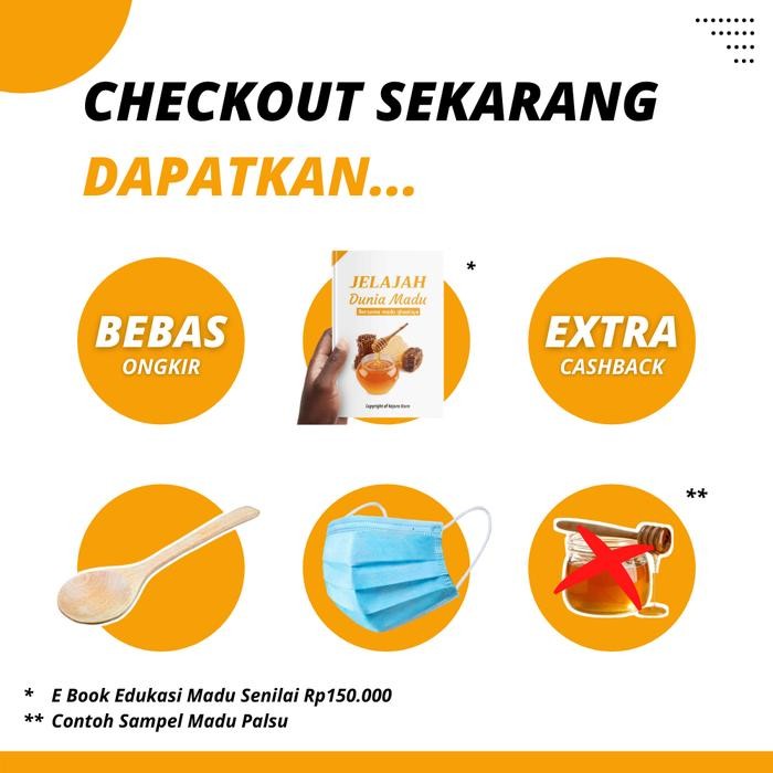 

Madu Murni Nektar Randu Ghaaliya Organik, Raw Pure Honey