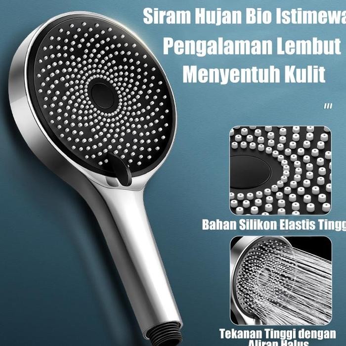 12cm Panel Besar Kepala Shower Kamar Mandi Jerman Dorongan Yang Kuat