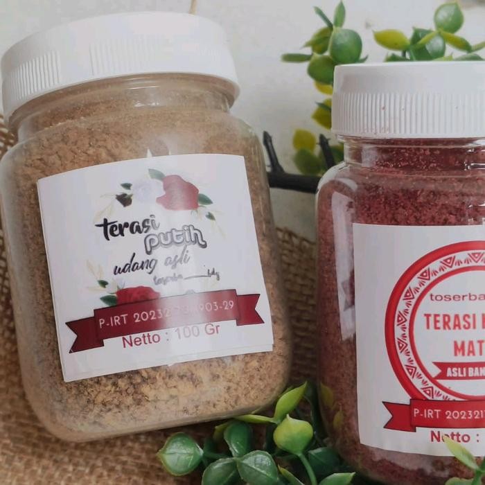 

terasi merah putih bubuk matang siap pakai