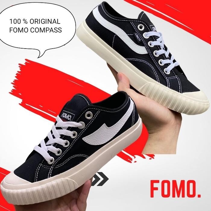 Terbaru Sepatu Sekolah Fomo Compass North 100% Original Pendek