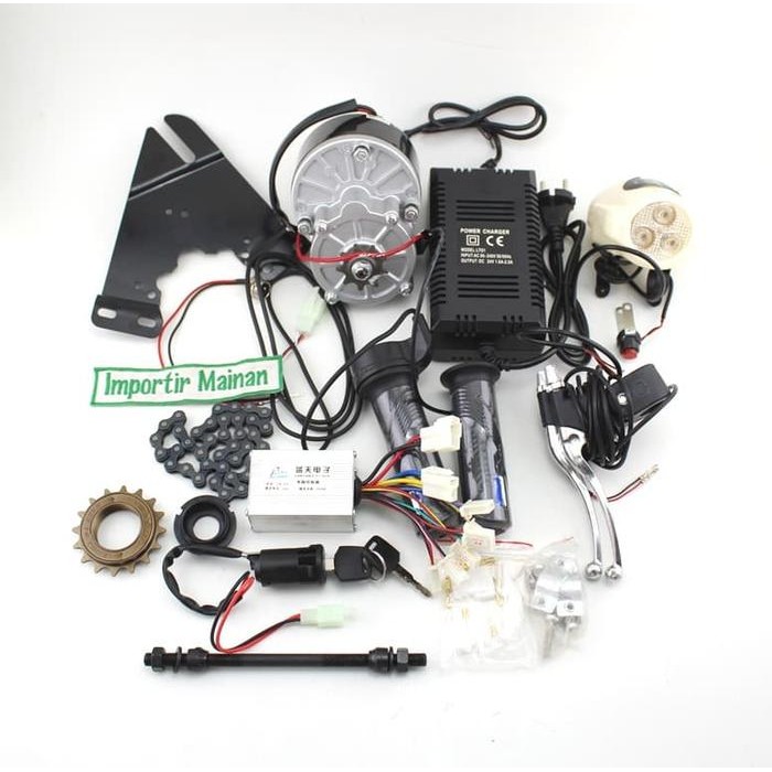 set sepeda listrik dinamo 24V 250W MY1016Z aksesoris sepeda E-bike